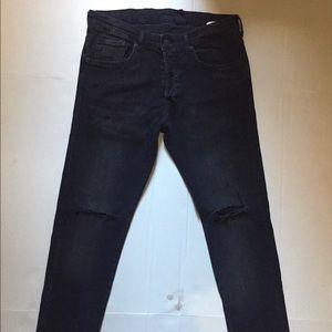 Black Skinny ripped H&M Jeans
